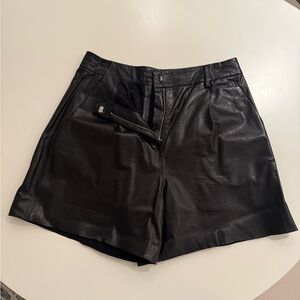 All Saints leather shorts, size US6